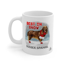 Load image into Gallery viewer, Sussex Spaniel Best In Snow Mug
