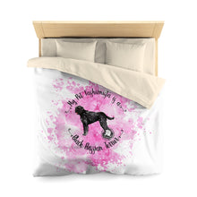 Load image into Gallery viewer, Black Russian Terrier Pet Fashionista Duvet Cover