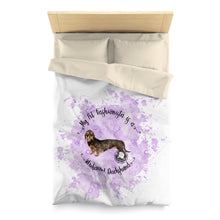 Load image into Gallery viewer, Dachshund (Wire haired) Pet Fashionista Duvet Cover