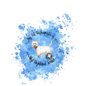 West Highland White Terrier Pet Fashionista Duvet Cover
