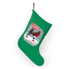 Load image into Gallery viewer, Schipperke Best In Snow Christmas Stockings