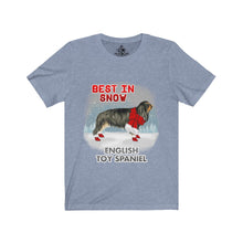 Load image into Gallery viewer, English Toy Spaniel Best In Snow Unisex Jersey Short Sleeve Tee