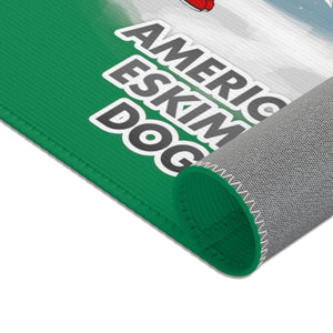 American Eskimo Dog Best In Snow Area Rug