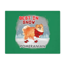 Load image into Gallery viewer, Pomeranian Best In Snow Placemat