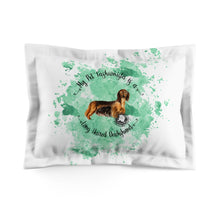 Load image into Gallery viewer, Dachshund (Long haired) Pet Fashionista Pillow Sham