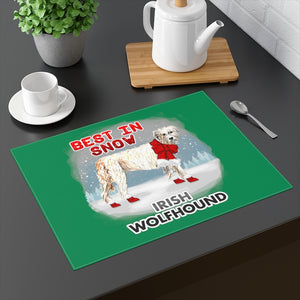 Irish Wolfhound Best In Snow Placemat
