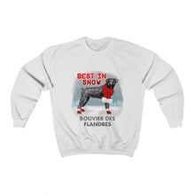 Load image into Gallery viewer, Bouvier Des Flandres Best In Snow Heavy Blend™ Crewneck Sweatshirt