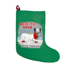 Load image into Gallery viewer, Skye Terrier Best In Snow Christmas Stockings