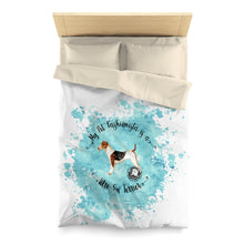 Load image into Gallery viewer, Wire Fox Terrier Pet Fashionista Duvet Cover