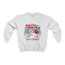 Load image into Gallery viewer, Cesky Terrier Best In Snow Heavy Blend™ Crewneck Sweatshirt