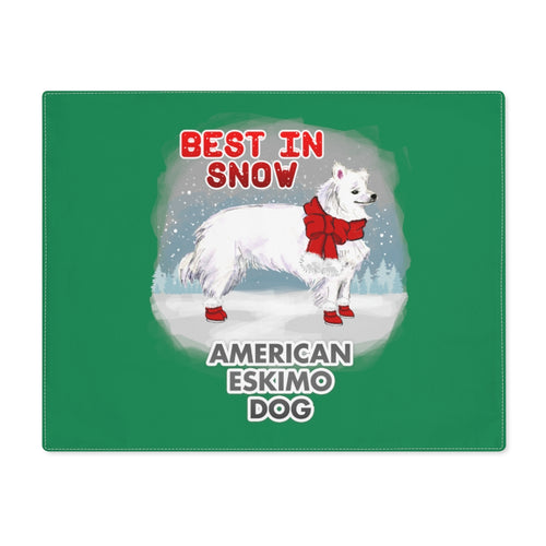 American Eskimo Dog Best In Snow Placemat