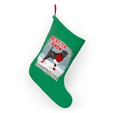 Load image into Gallery viewer, Affenpinscher Best In Snow Christmas Stockings