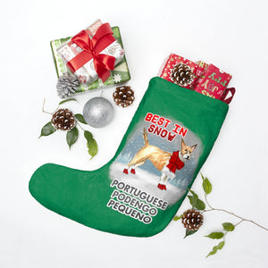Portuguese Podengo Pequeno Best In Snow Christmas Stockings