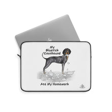Load image into Gallery viewer, My Bluetick Coonhound Ate My Homework Laptop Sleeve