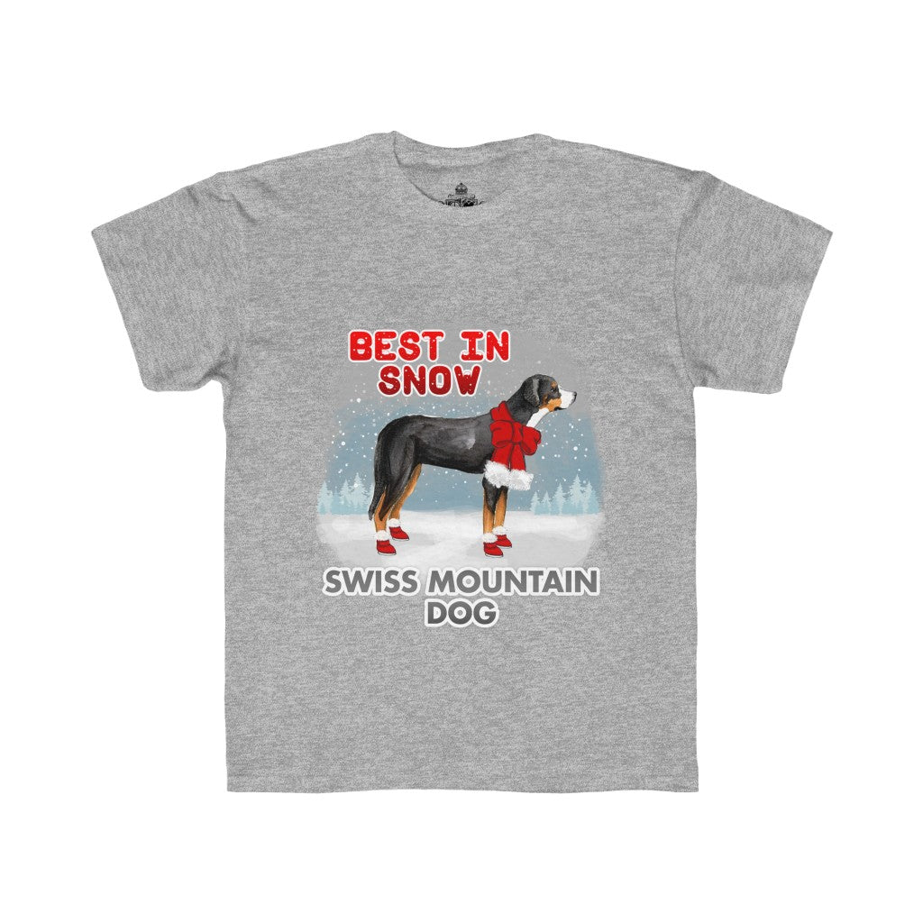 Swiss Mountain Dog Best In Snow Kids Regular Fit Tee