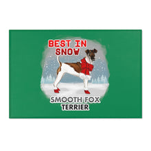 Load image into Gallery viewer, Smooth Fox Terrier Best In Snow Area Rug