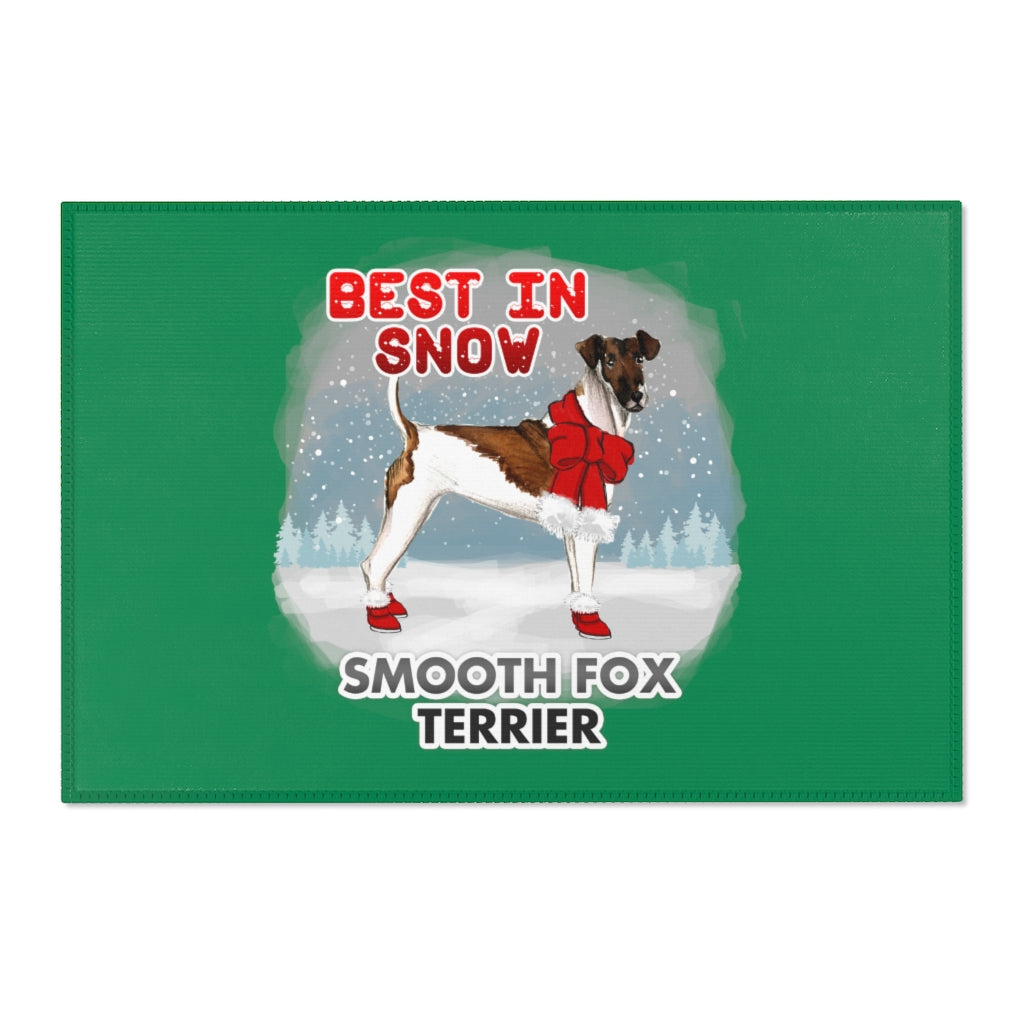 Smooth Fox Terrier Best In Snow Area Rug