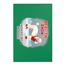 Load image into Gallery viewer, Miniature Poodle Best In Snow Area Rug