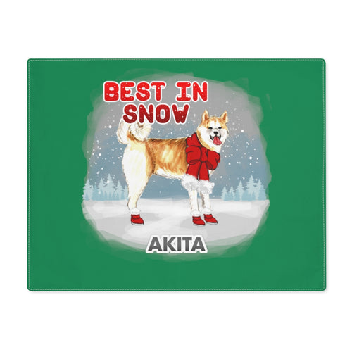 Akita Best In Snow Placemat