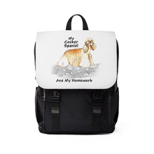 Load image into Gallery viewer, My Cocker Spaniel Ate My Homework Backpack