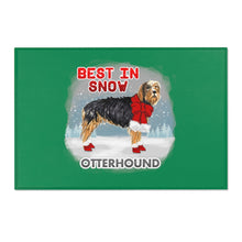 Load image into Gallery viewer, Otterhound In Snow Area Rug