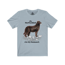 Load image into Gallery viewer, My Newfoundland Ate My Homework Unisex Jersey Short Sleeve Tee