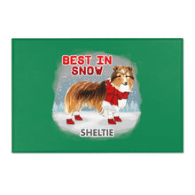 Load image into Gallery viewer, Sheltie Best In Snow Area Rug