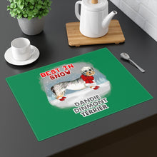 Load image into Gallery viewer, Dandie Dinmont Terrier Best In Snow Placemat