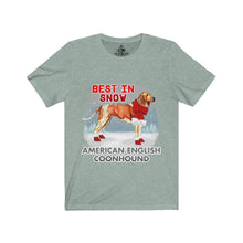 Load image into Gallery viewer, American English Coonhound Best In Snow Unisex Jersey Short Sleeve Tee