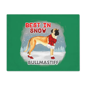 Bullmastiff Best In Snow Placemat