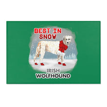 Load image into Gallery viewer, Irish Wolfhound Best In Snow Area Rug