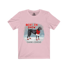 Load image into Gallery viewer, Cane Corso Best In Snow Unisex Jersey Short Sleeve Tee