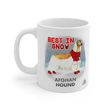 Load image into Gallery viewer, Afghan Hound Best In Snow Mug