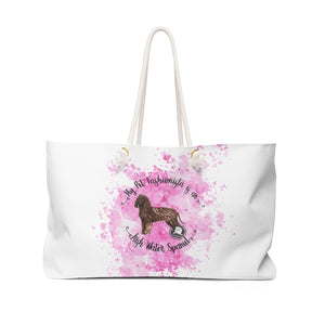 Irish Water Spaniel Pet Fashionista Weekender Bag