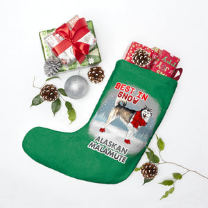 Alaskan Malamute Best In Snow Christmas Stockings