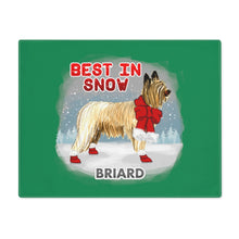 Load image into Gallery viewer, Briard Best In Snow Placemat