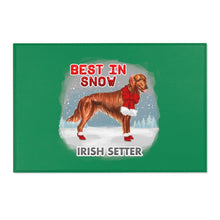 Load image into Gallery viewer, Irish Setter Best In Snow Area Rug