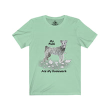 Load image into Gallery viewer, My Pumi Ate My Homework Unisex Jersey Short Sleeve Tee