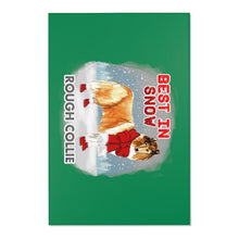 Load image into Gallery viewer, Rough Collie Best In Snow Area Rug