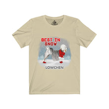 Load image into Gallery viewer, Lowchen Best In Snow Unisex Jersey Short Sleeve Tee