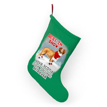 Load image into Gallery viewer, Nova Scotia Duck Tolling Retriever Best In Snow Christmas Stockings