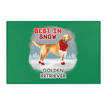 Load image into Gallery viewer, Golden Retriever Best In Snow Area Rug