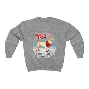 Short Haired Chihuahua Best In Snow Heavy Blend™ Crewneck Sweatshirt