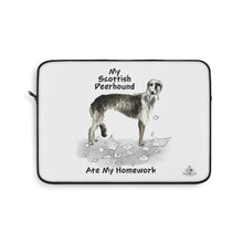 Load image into Gallery viewer, My Scottish Deerhound Ate My Homework Laptop Sleeve