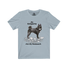 Load image into Gallery viewer, My Schipperke Ate My Homework Unisex Jersey Short Sleeve Tee