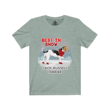Load image into Gallery viewer, Jack Russell Terrier Best In Snow Unisex Jersey Short Sleeve Tee