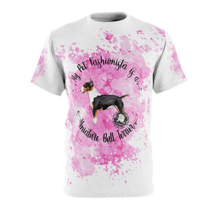 Miniature Bull Terrier Pet Fashionista All Over Print Shirt