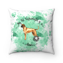 Load image into Gallery viewer, Boxer Pet Fashionista Square Pillow