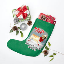 Load image into Gallery viewer, Glen of Imaal Terrier Best In Snow Christmas Stockings