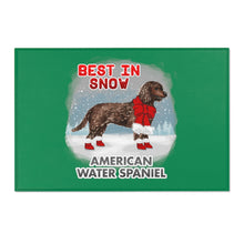 Load image into Gallery viewer, American Water Spaniel Best In Snow Area Rug